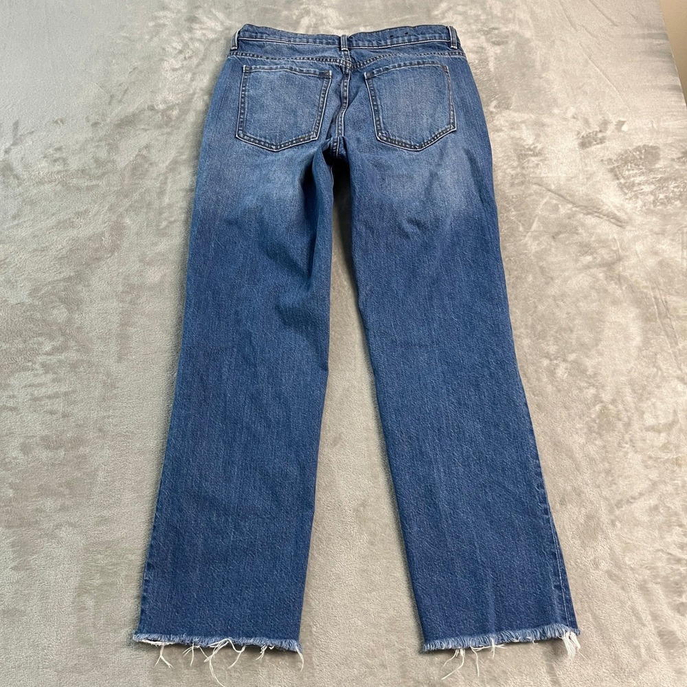 Banana Republic Vintage Straight Jeans Womens 28L (29x28) Distressed Raw Hem - Picture 10 of 13